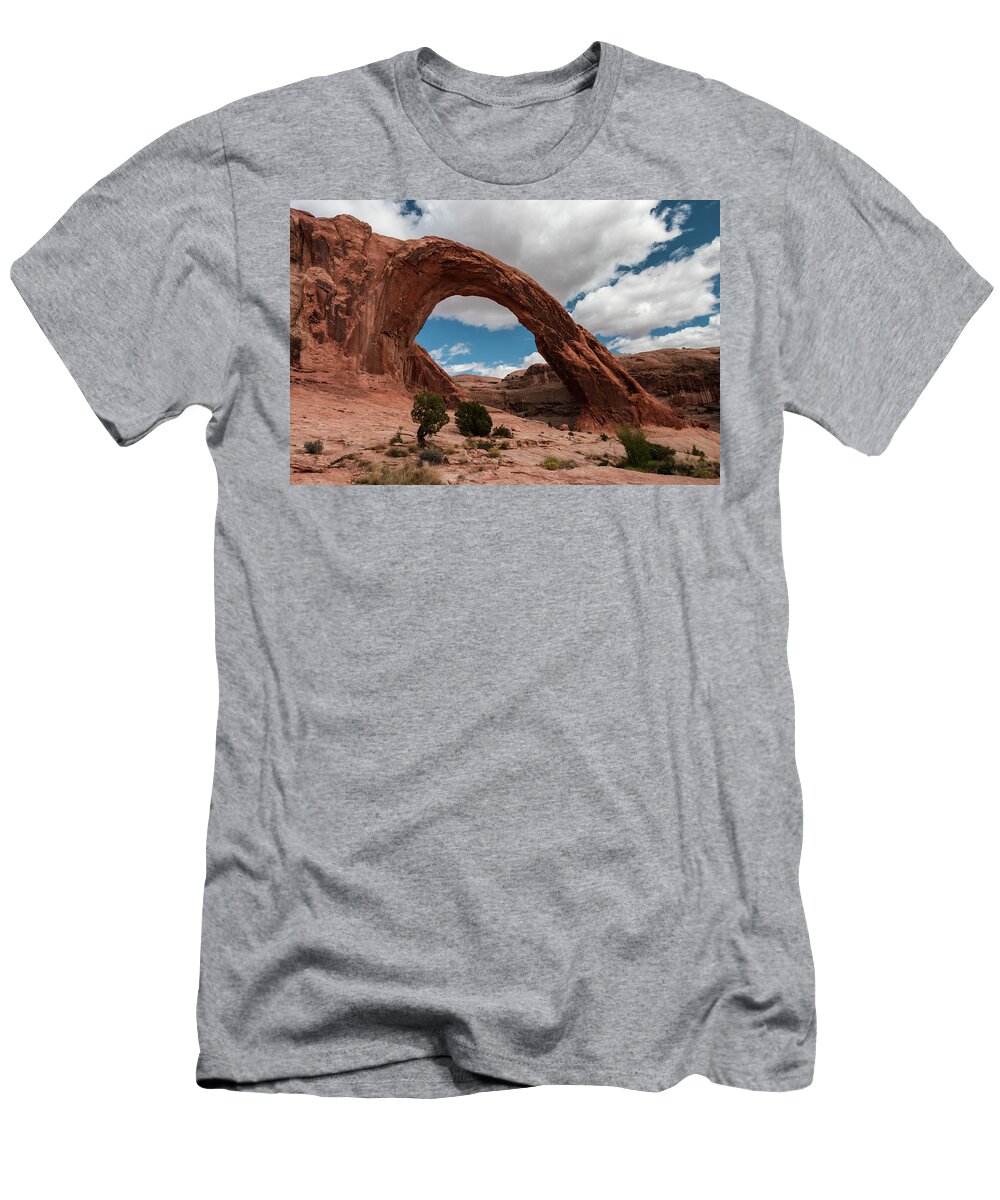 Arch T-Shirt featuring the photograph Corona Arch - 9755 by Jerry Owens