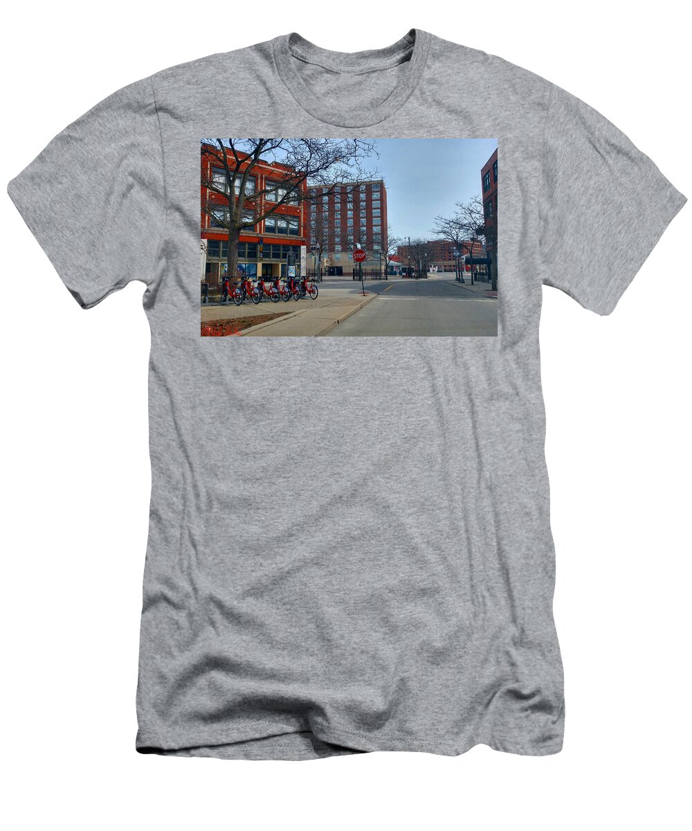 Coronavirus T-Shirt featuring the photograph Coronavirus Isolation of Detroit by Michael Rucker