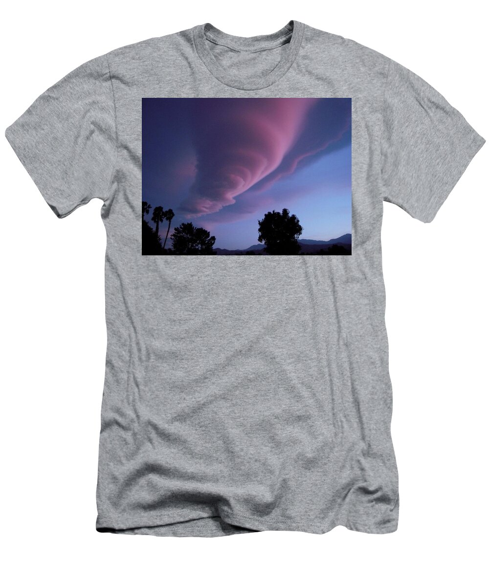 Sky T-Shirt featuring the photograph Cotton Candy Sky, IV by Leslie Porter