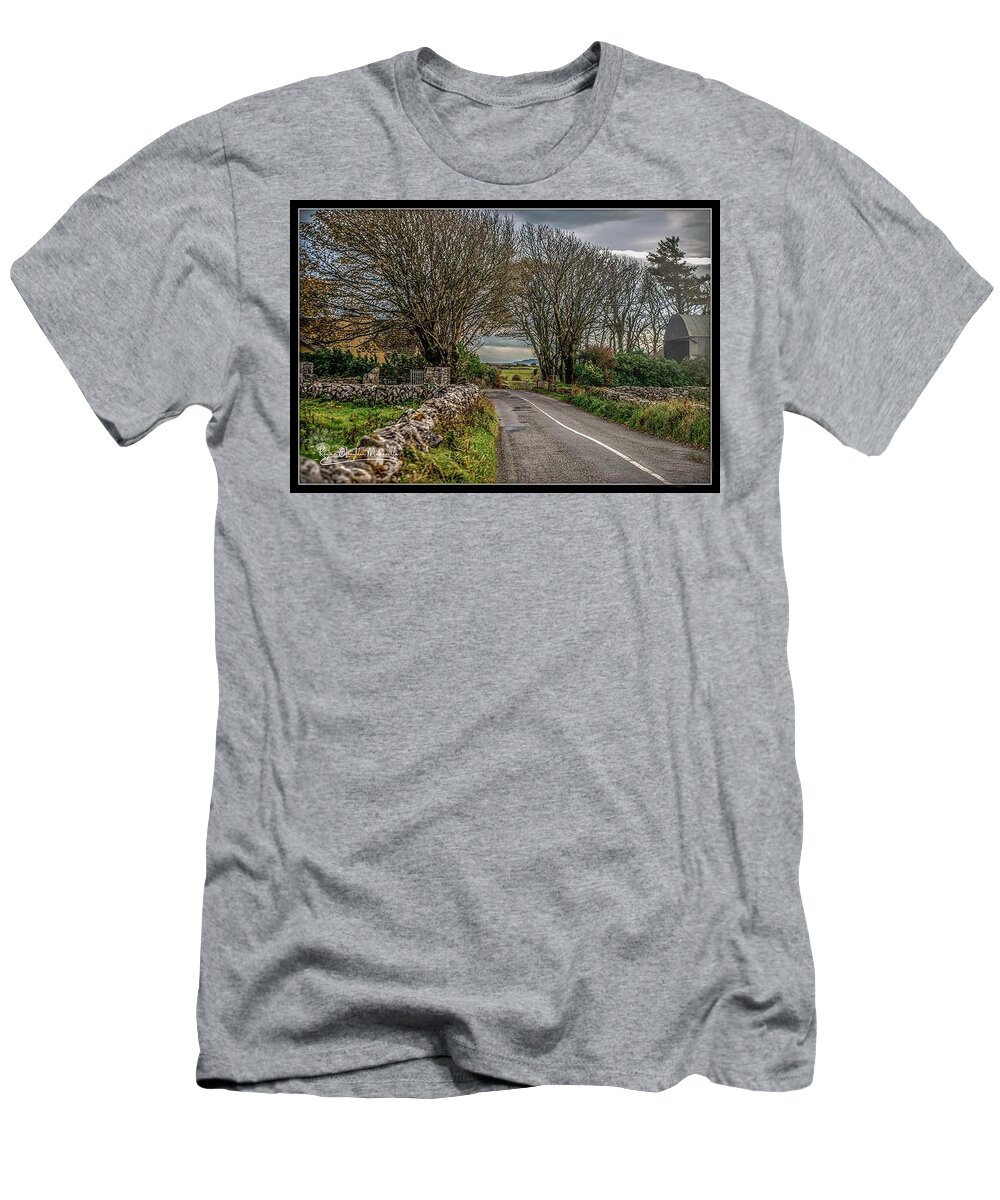 Ireland T-Shirt featuring the photograph Country Highway by Regina Muscarella