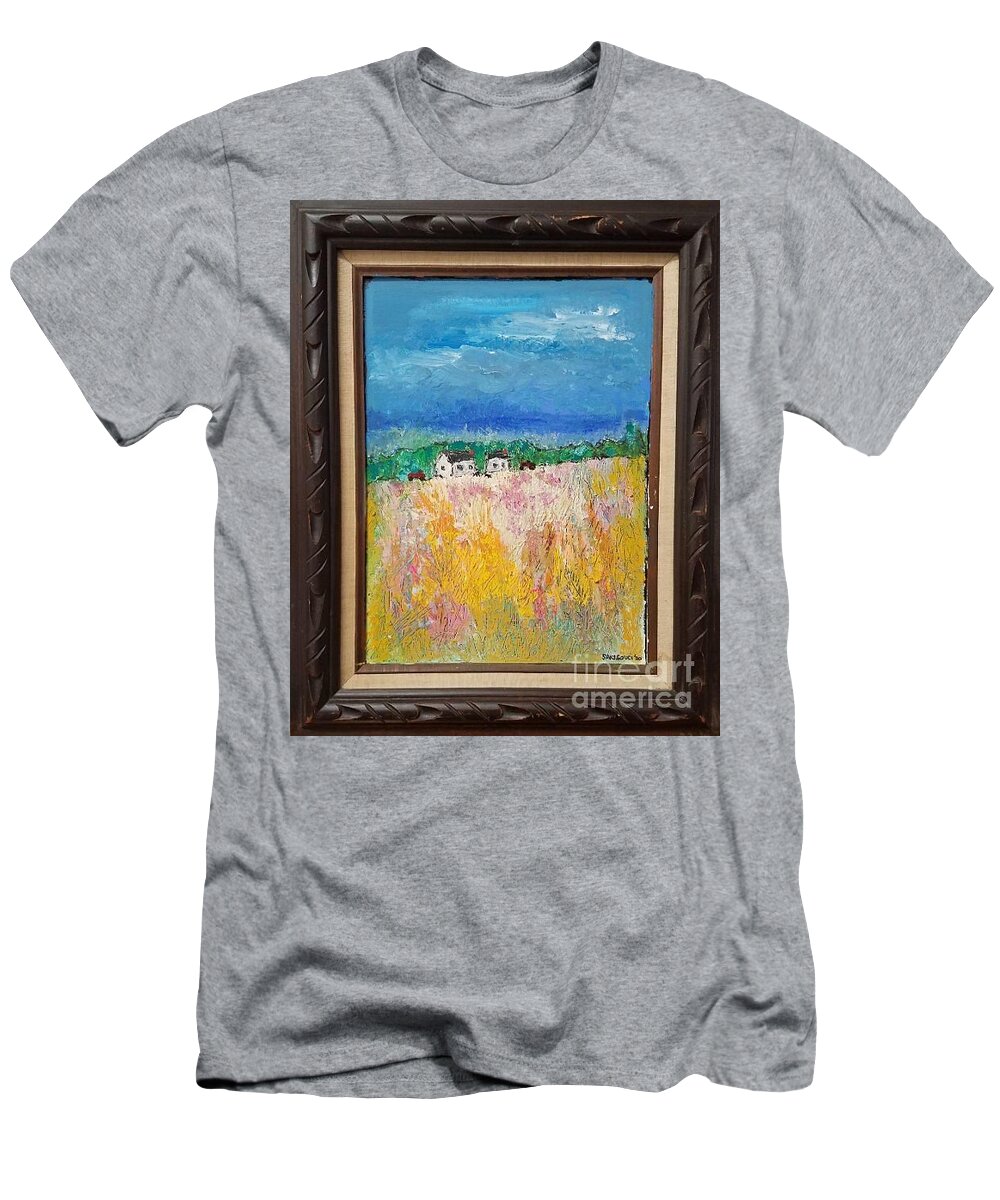  T-Shirt featuring the painting The Country by Mark SanSouci