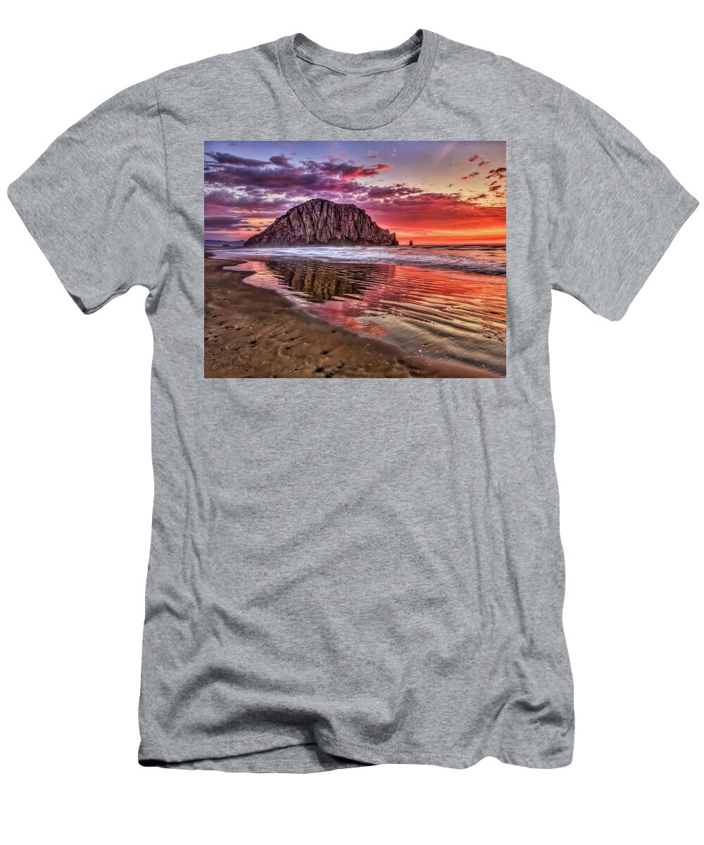 Sunset T-Shirt featuring the photograph Crimson Sunset by Beth Sargent