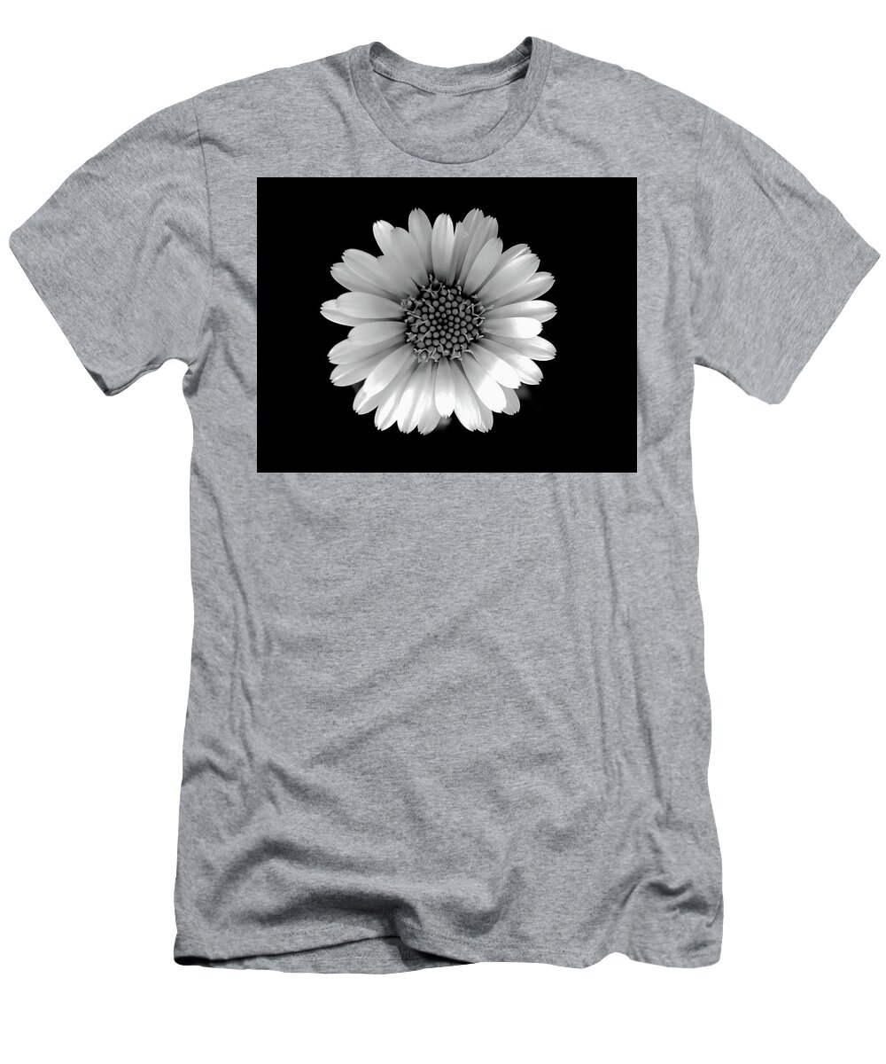 Art T-Shirt featuring the photograph Daisy Black and White by Joan Han