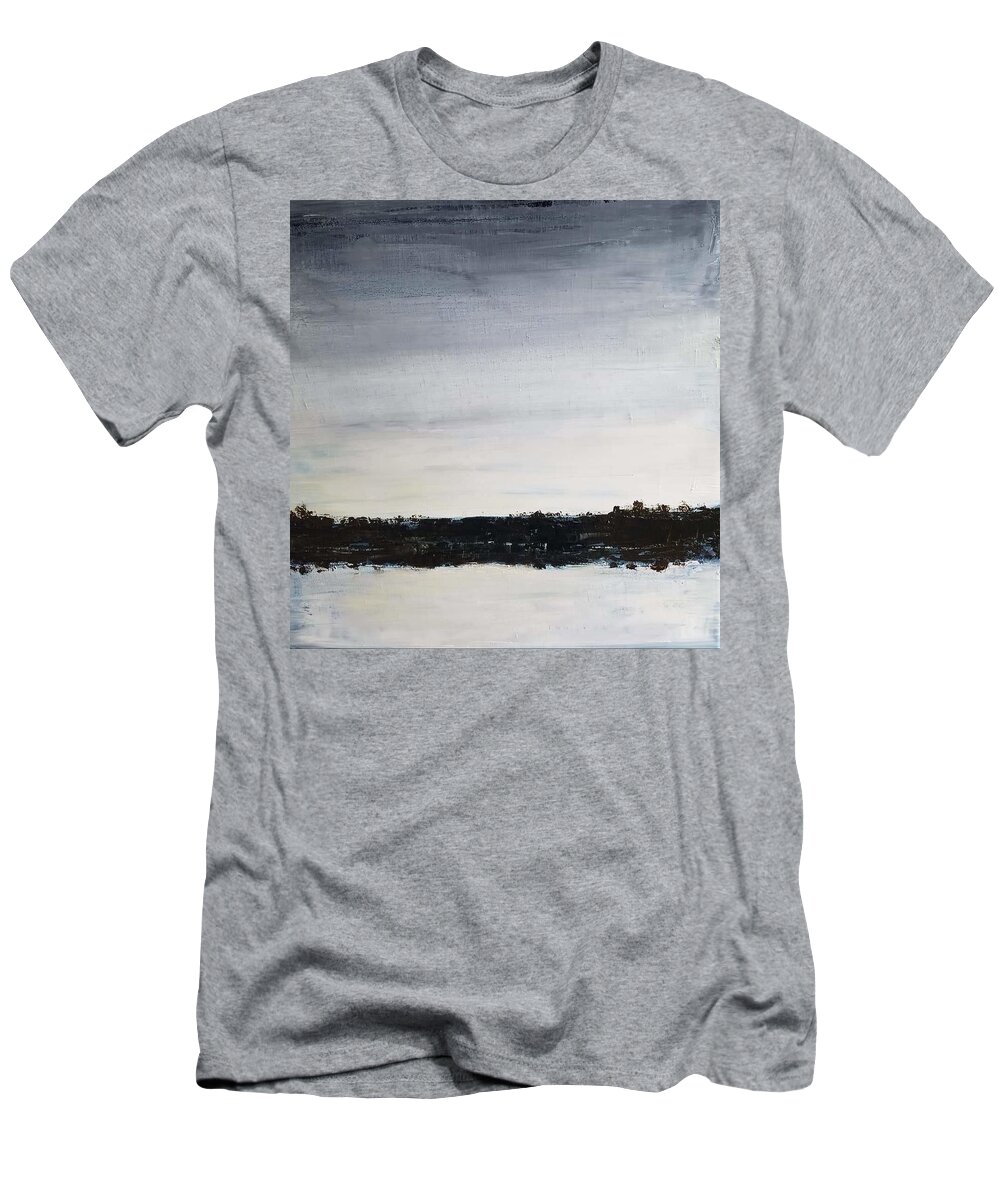  T-Shirt featuring the painting Dark Horizon by Caroline Philp