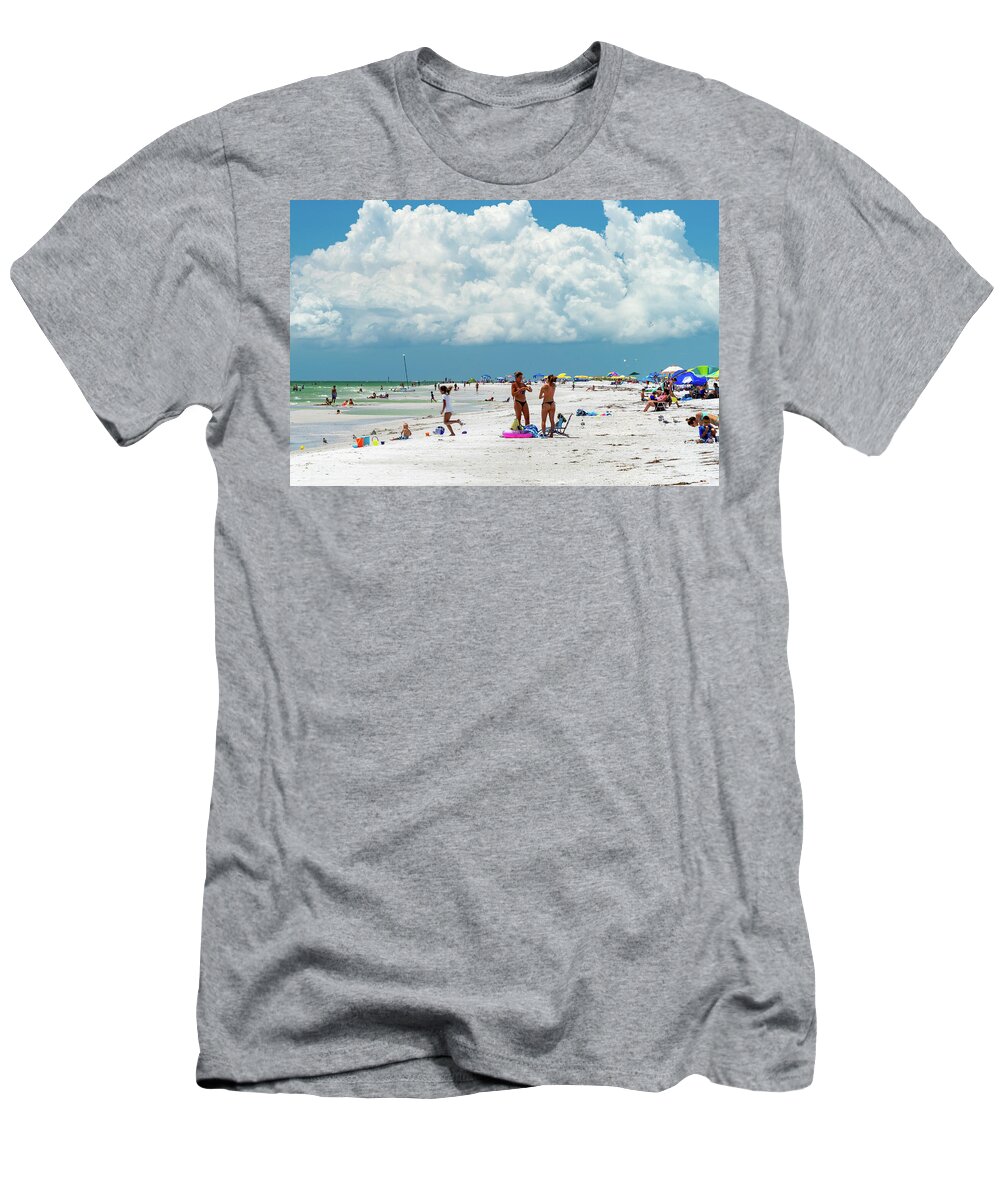 Florida T-Shirt featuring the photograph Day at the Beach by Marian Tagliarino