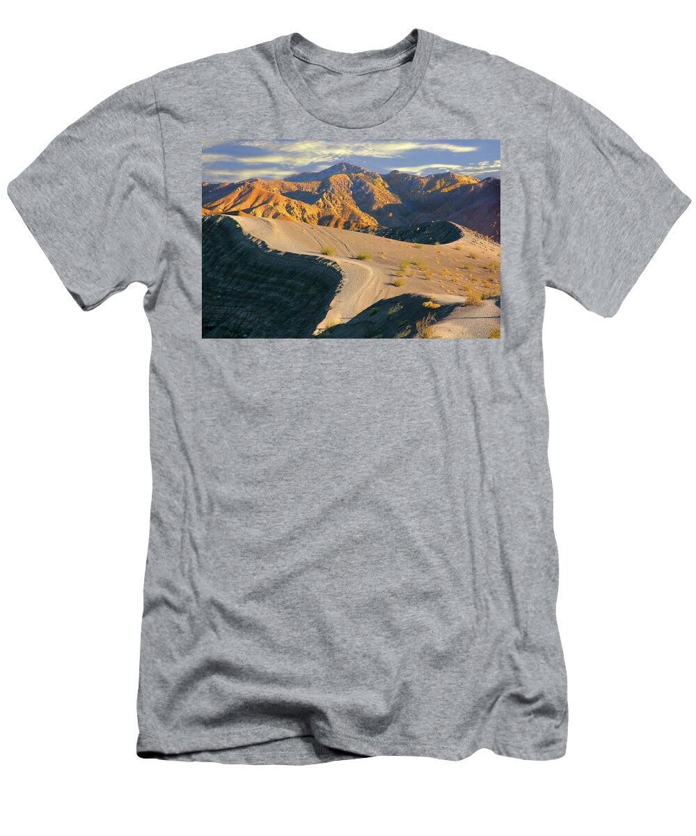 Desert T-Shirt featuring the photograph Death Valley at Sunset by Mike McGlothlen
