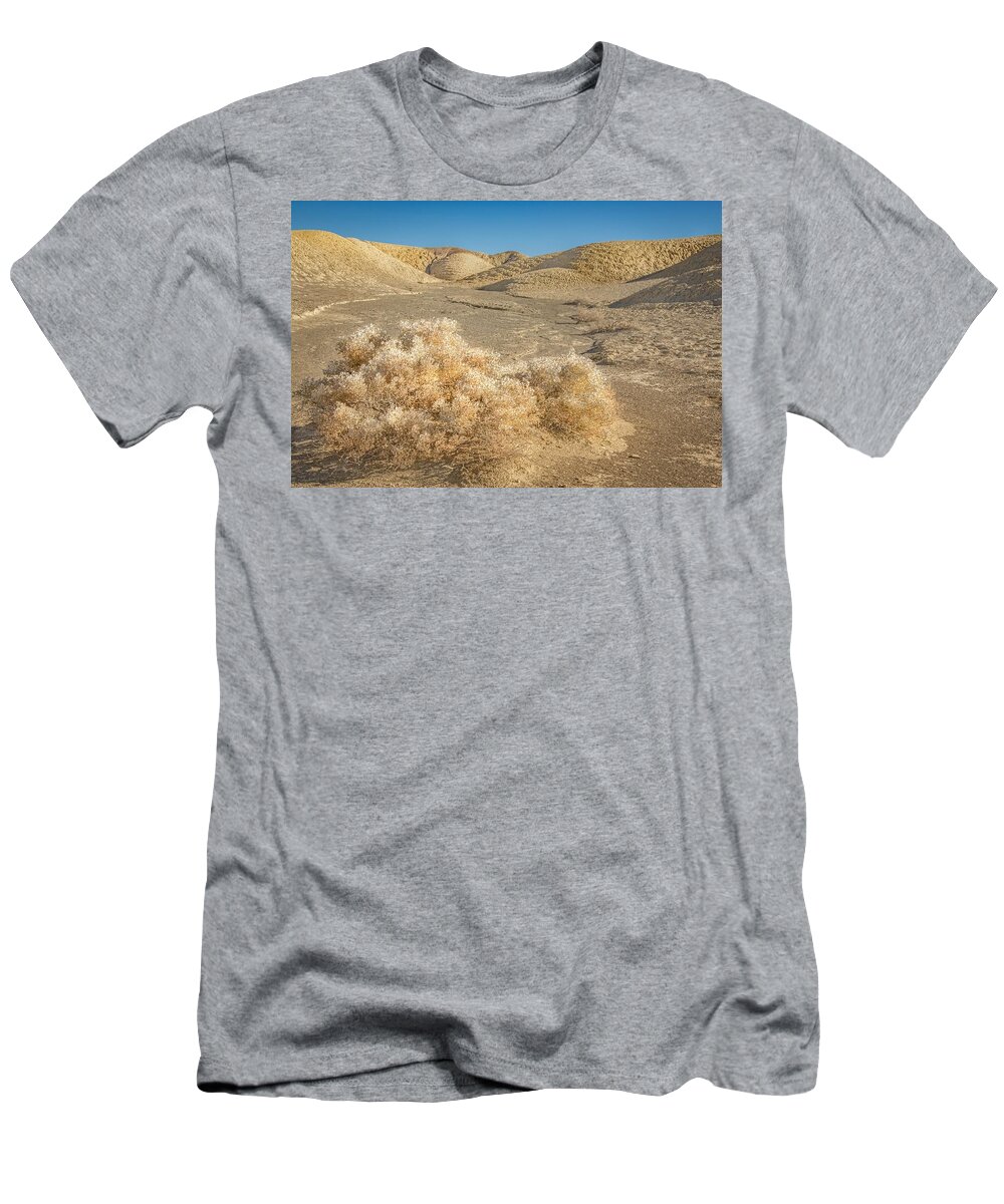 Death Valley T-Shirt featuring the photograph Death Valley Desert Sage Brush by Rebecca Herranen