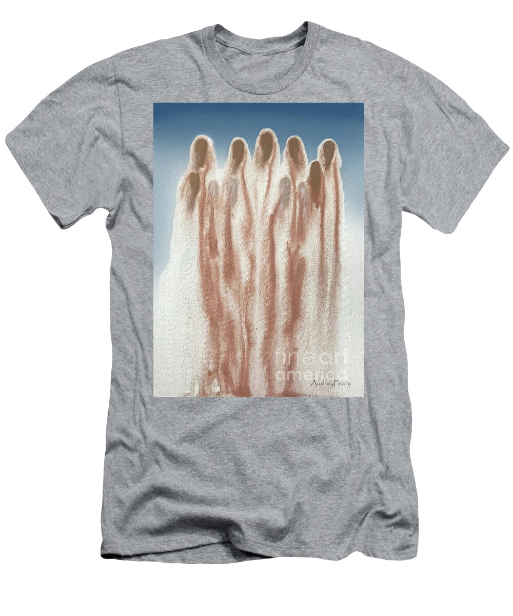 Nomads T-Shirt featuring the painting Dessert Souls by Audrey Peaty