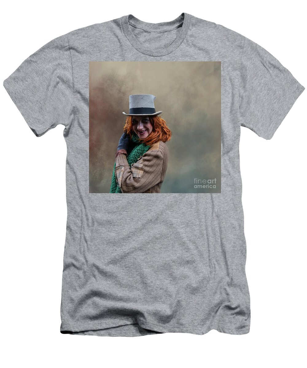 Portrait T-Shirt featuring the photograph Dickens Character9 by Eva Lechner