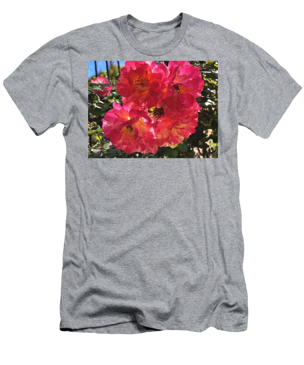 Roses T-Shirt featuring the photograph Disney Roses One by Brian Watt