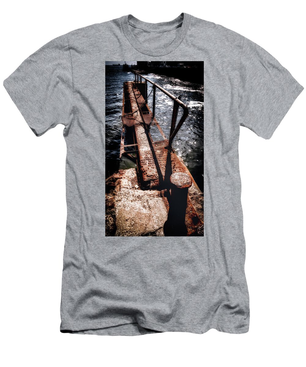 Docking T-Shirt featuring the photograph Docking for rust by Micah Offman