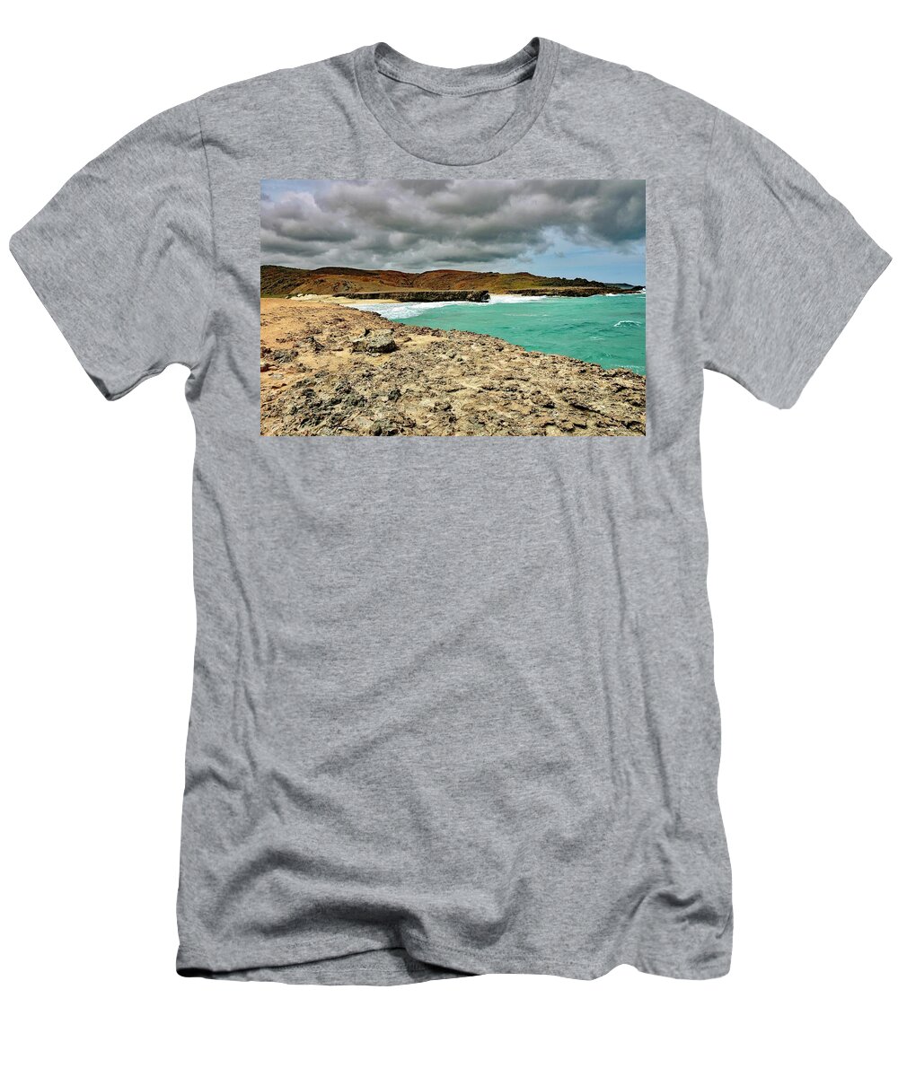 Landscape T-Shirt featuring the photograph Dos Playa by Monika Salvan