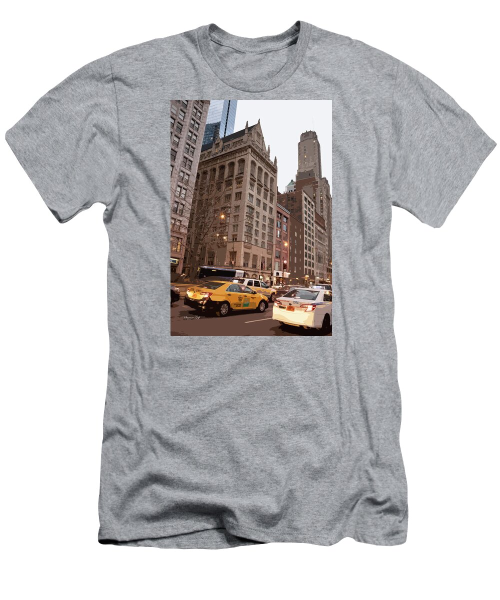 Photograph T-Shirt featuring the photograph Downtown Chicago Scene I by Suzanne Gaff