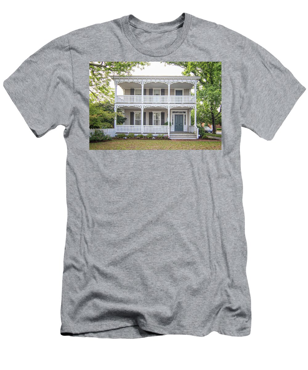 Beaufort T-Shirt featuring the photograph Dr. James Manney Historic House - Beaufort NC by Bob Decker