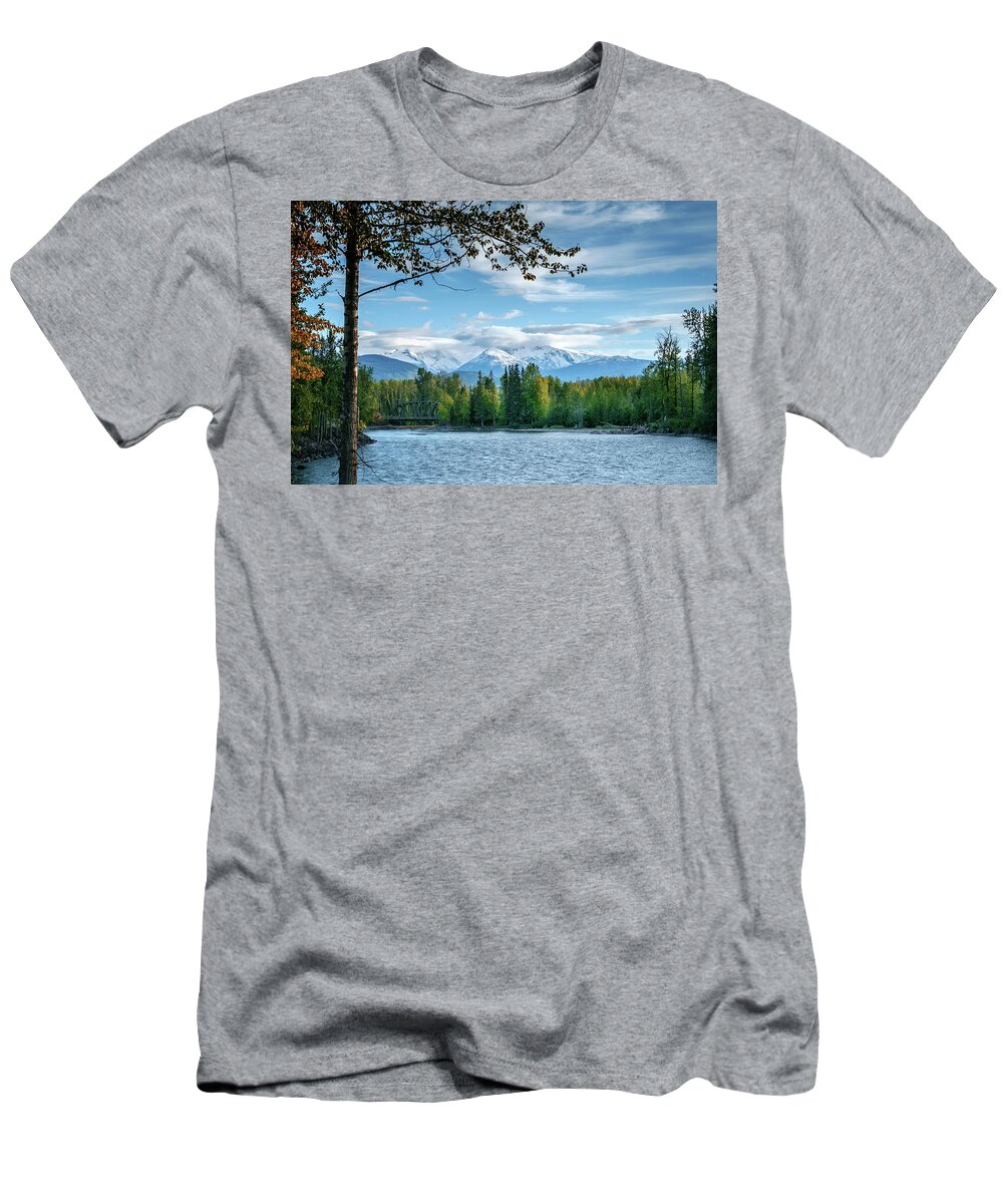 Landscapes T-Shirt featuring the photograph Early Fall in British Columbia by Mary Lee Dereske