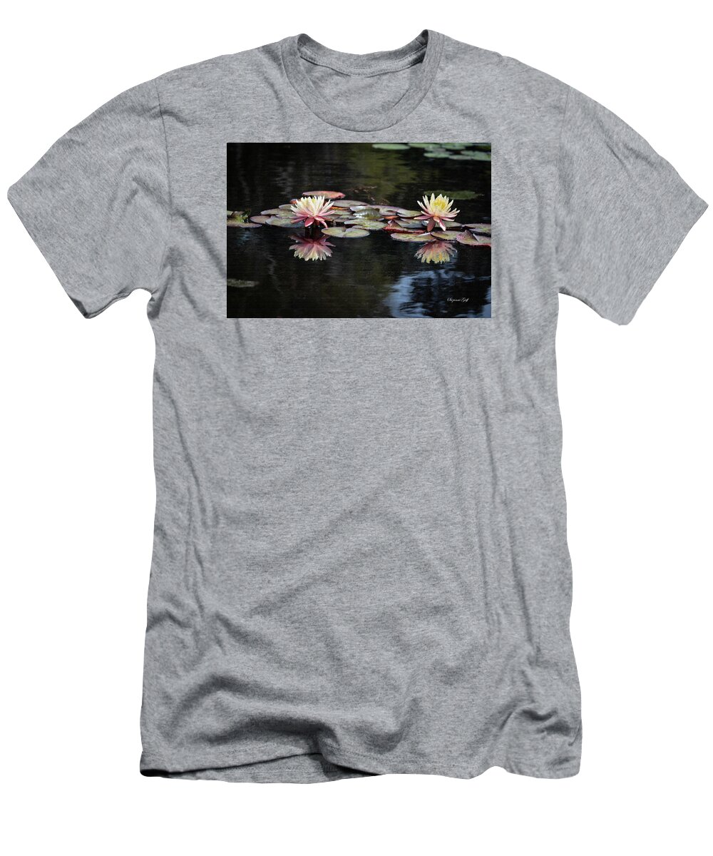 Photograph T-Shirt featuring the photograph Early Spring Water Lilies in Pastel by Suzanne Gaff