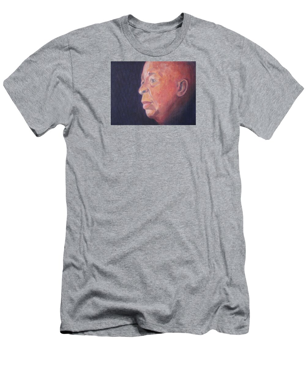 Elijah Cummings T-Shirt featuring the painting Elijah Cummings by Kazumi Whitemoon