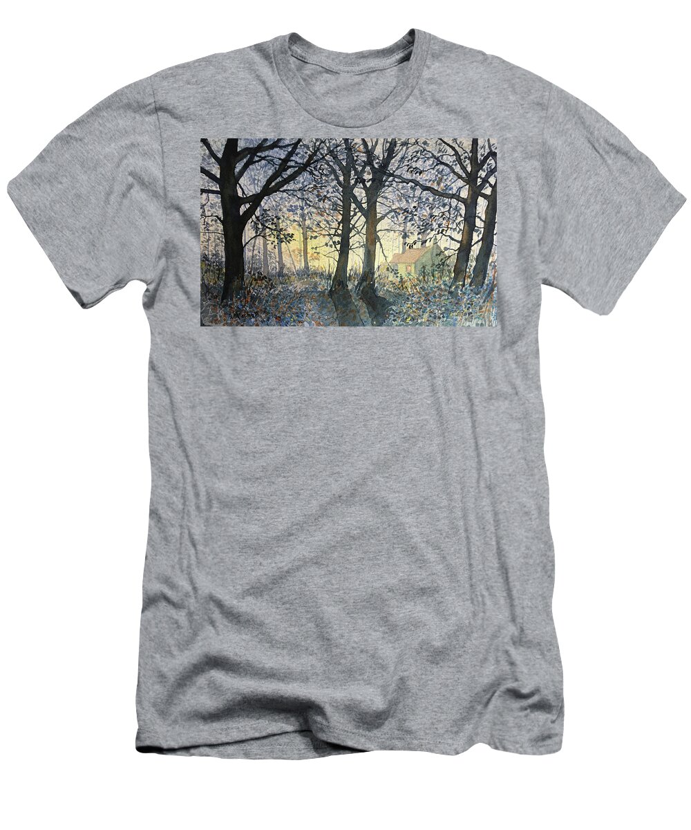 Watercolour T-Shirt featuring the painting Enchanted Forest by Glenn Marshall