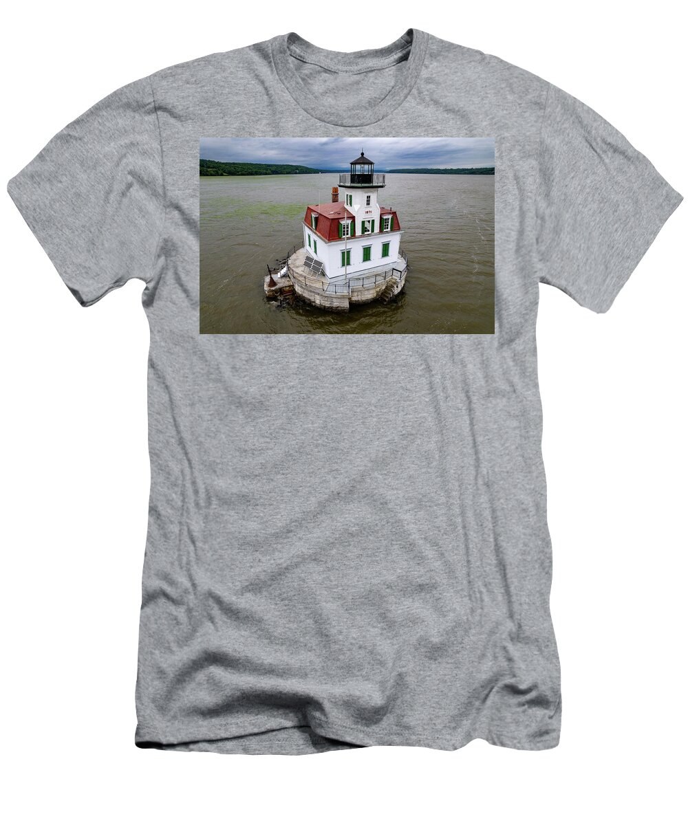 Esopus Meadows Lighthouse T-Shirt featuring the photograph Esopus Meadows Lighthouse by Kevin Suttlehan