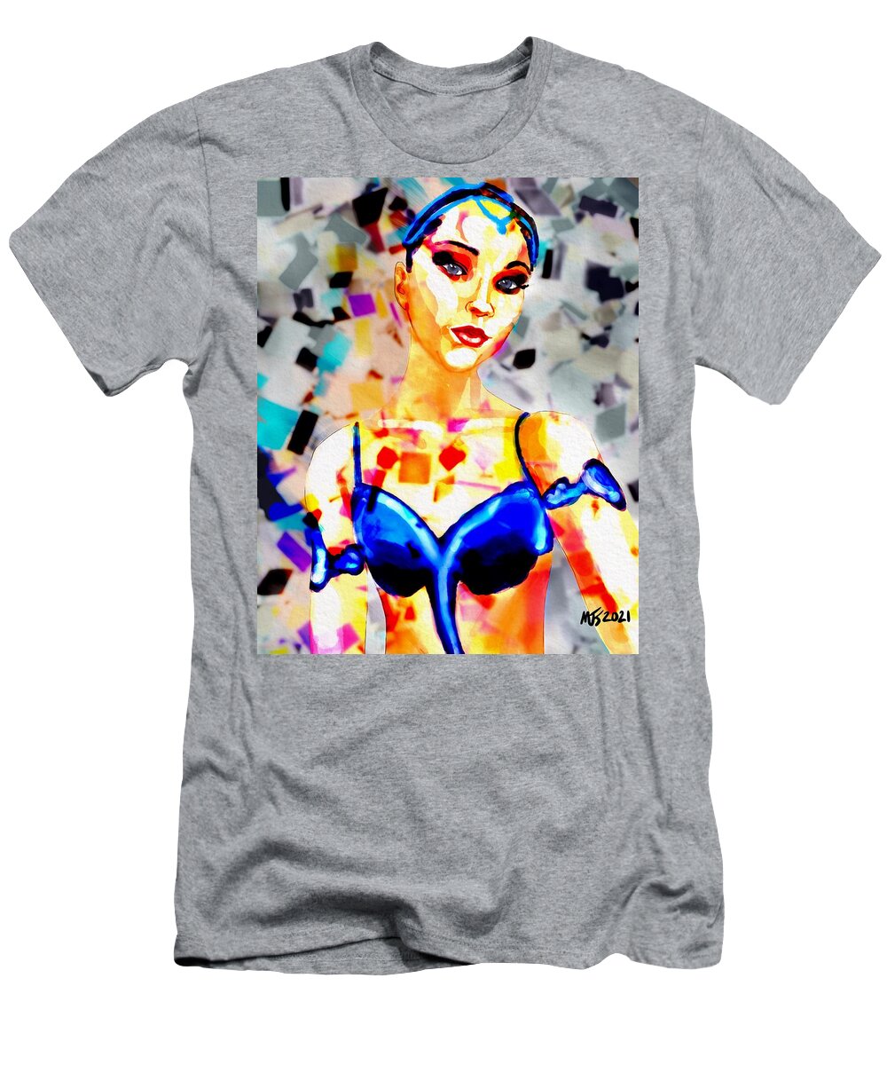 Dancer T-Shirt featuring the digital art Exotic by Michael Kallstrom
