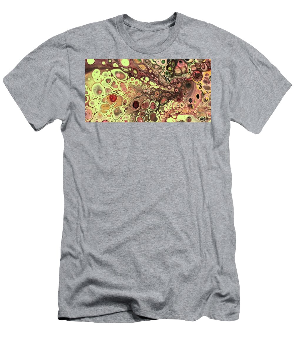 Fluid T-Shirt featuring the painting Eyes open wide by Art by Gabriele