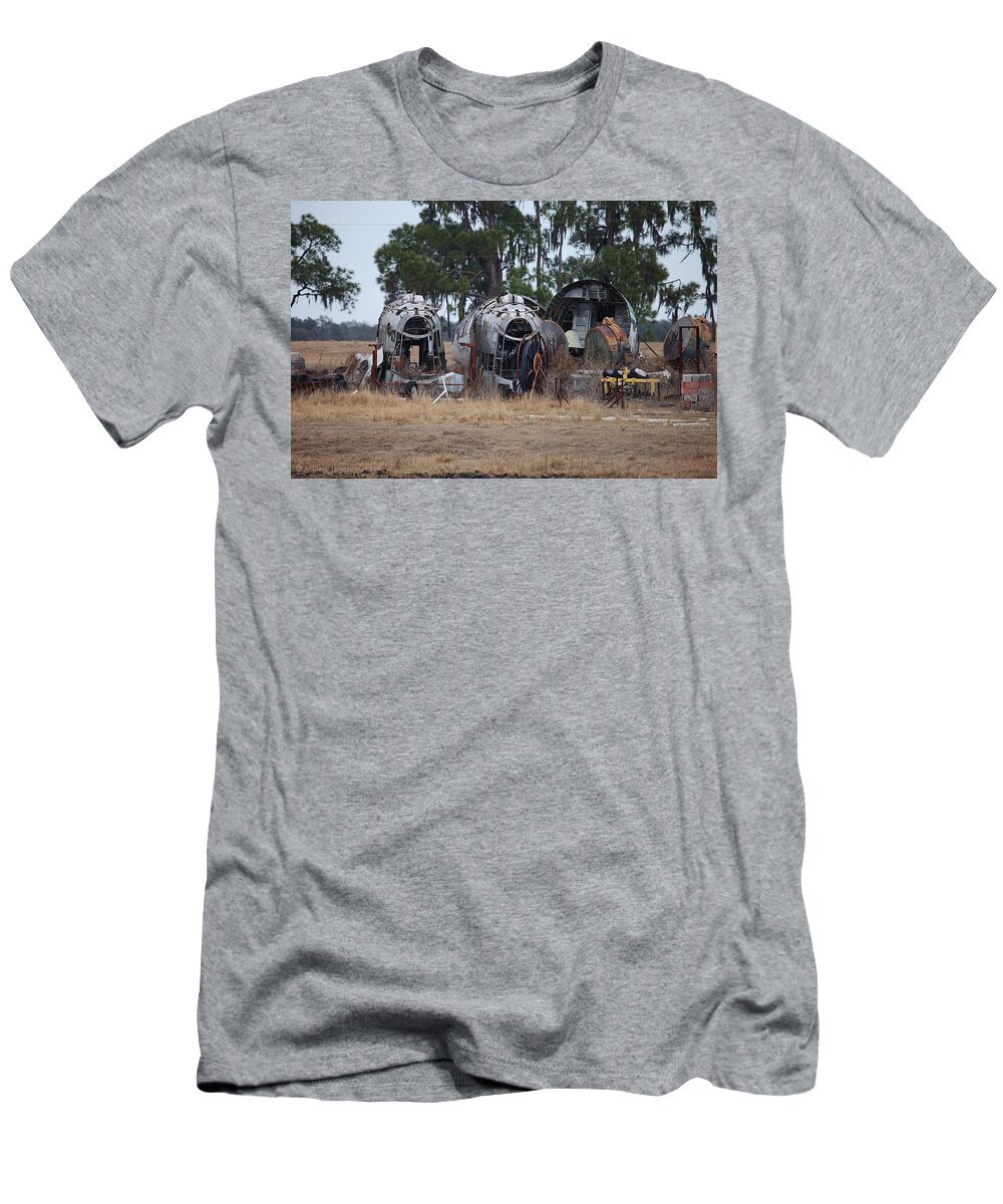 Airplane T-Shirt featuring the photograph Fantasy of Retirement by Custom Aviation Art