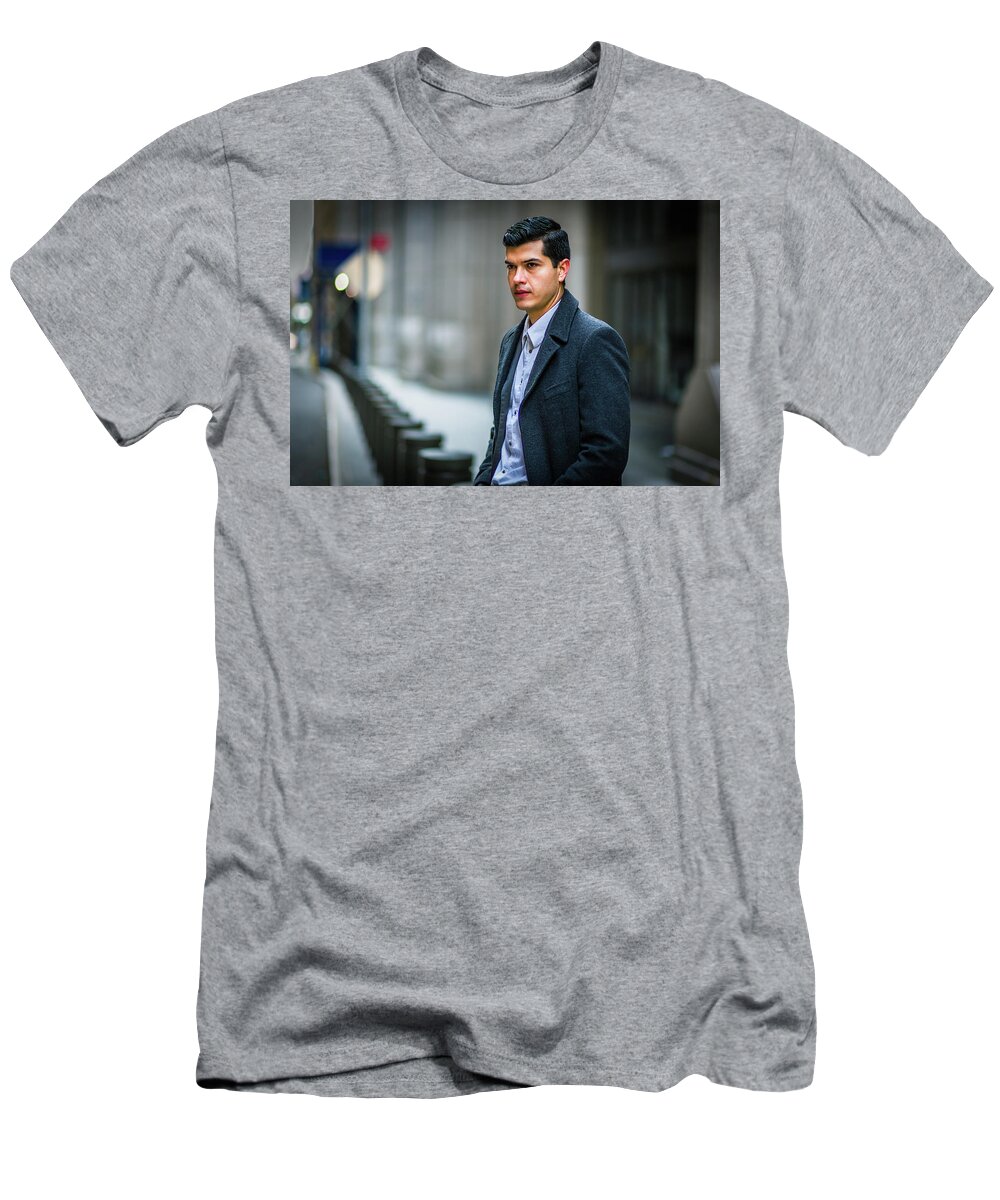 Young T-Shirt featuring the photograph February on Street by Alexander Image