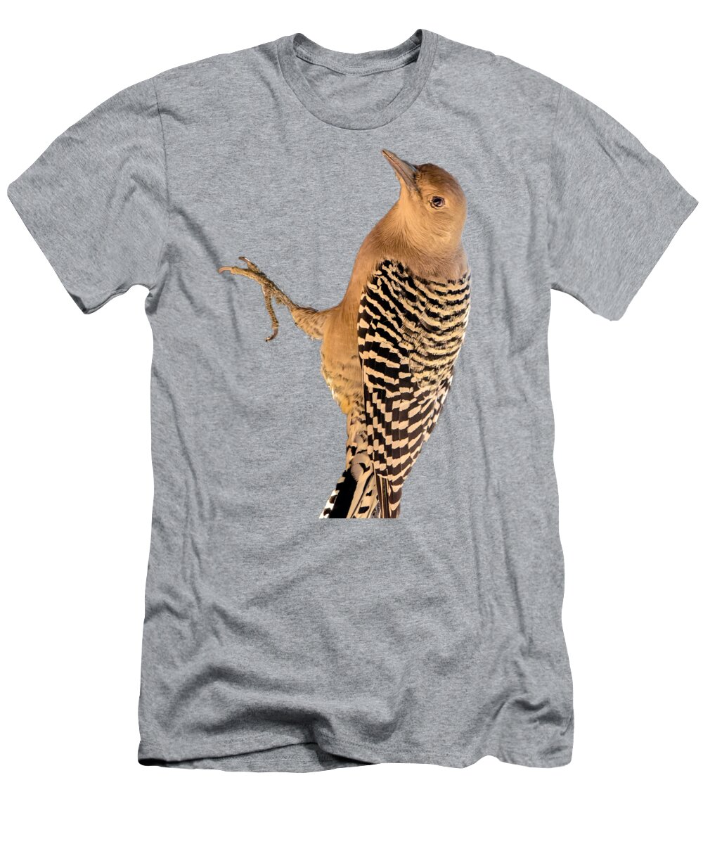 Animal T-Shirt featuring the photograph Female Gila Woodpecker 220930 by Mark Myhaver