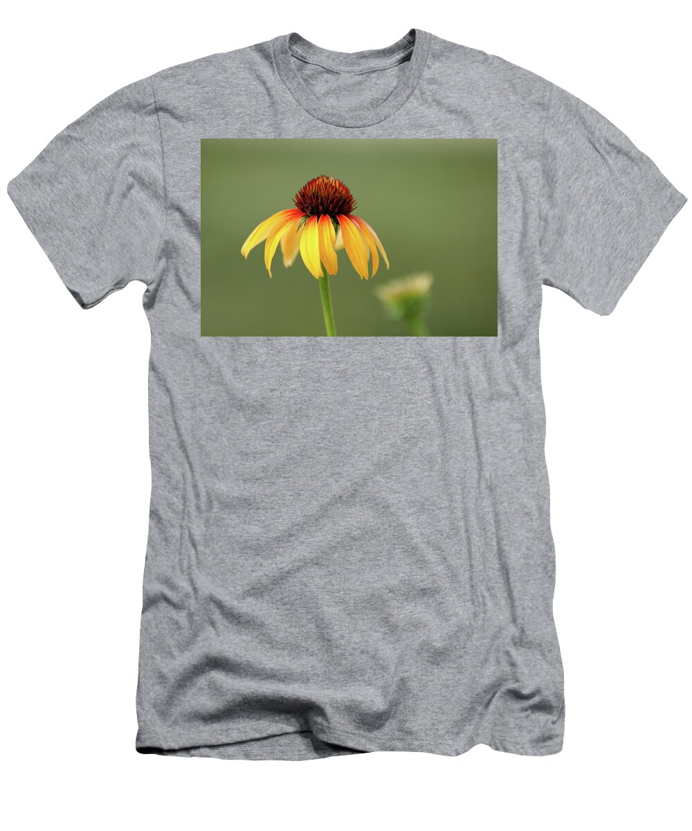 Coneflower T-Shirt featuring the photograph Fiery Coneflower by Lens Art Photography By Larry Trager