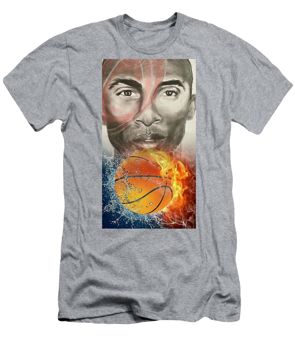  T-Shirt featuring the mixed media Fire by Angie ONeal