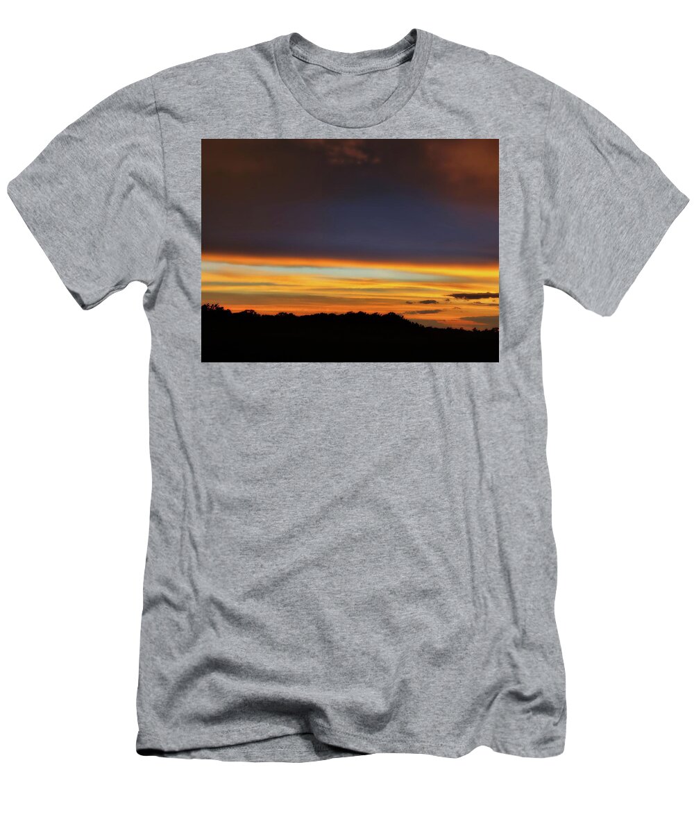 Sunset T-Shirt featuring the photograph Forrest City Sunset by Ally White