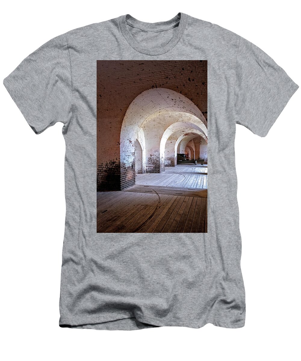 Marietta Georgia T-Shirt featuring the photograph Fort Pulaski by Tom Singleton