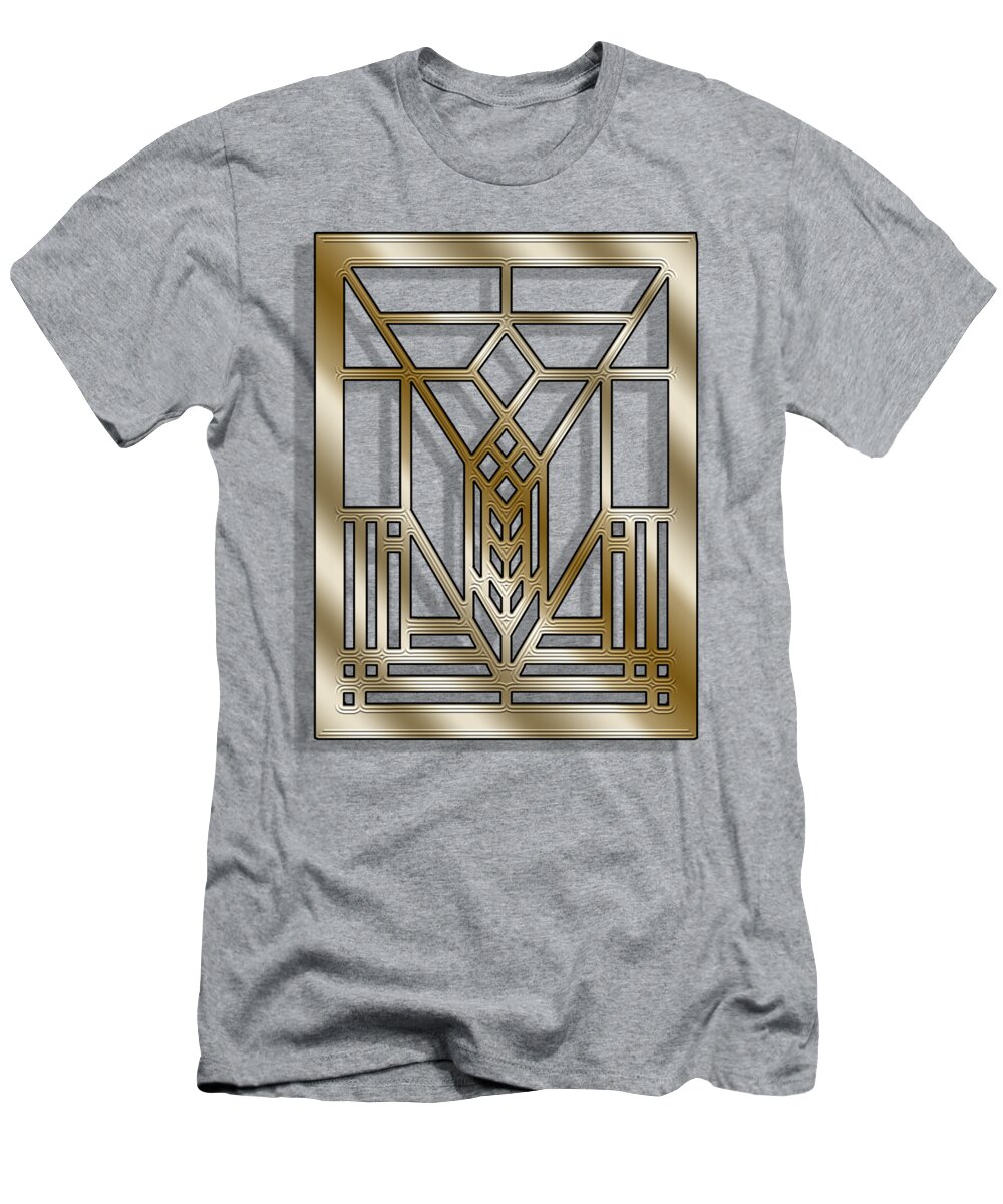 Staley T-Shirt featuring the digital art Frank Lloyd Wright 1V Transparent by Chuck Staley
