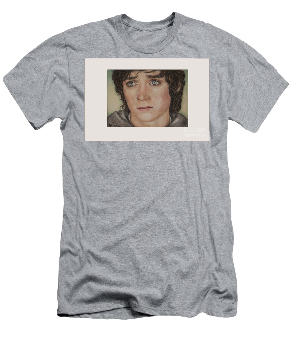  T-Shirt featuring the drawing Frodo Baggins by Christine Jepsen