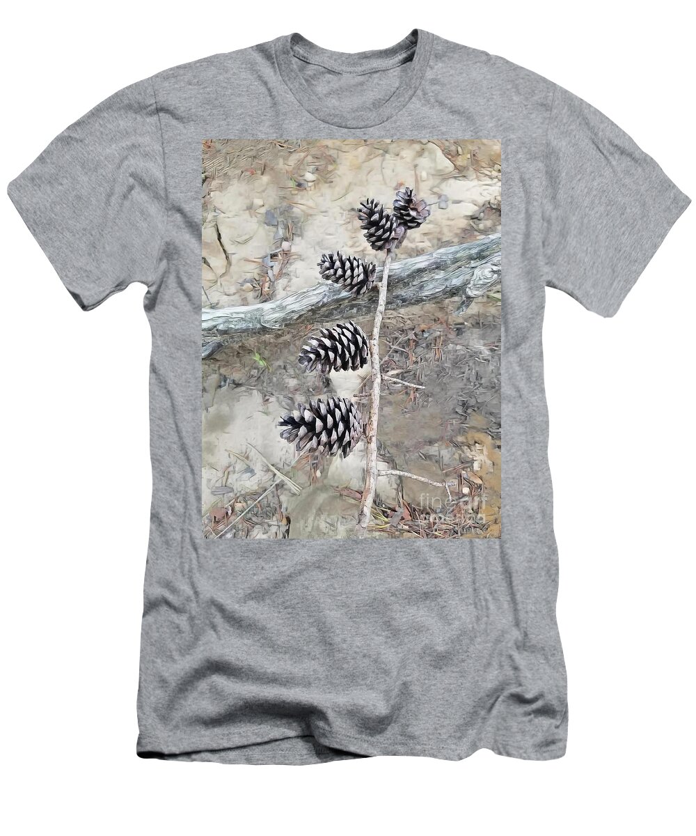 Pine T-Shirt featuring the photograph Fruit Of The Pine by Rachel Hannah