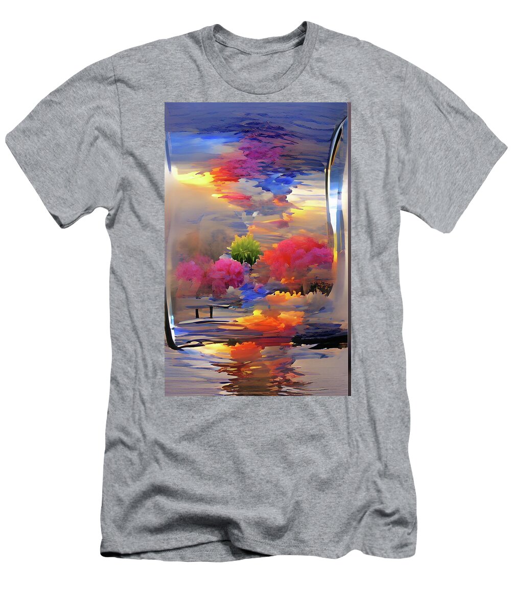  T-Shirt featuring the digital art Glassimus by Rod Turner