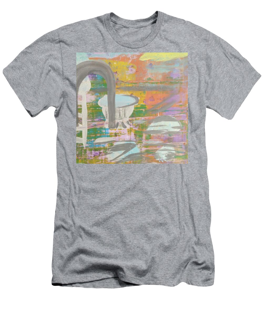 Abstract T-Shirt featuring the painting Garden Light by Suzanne Berthier