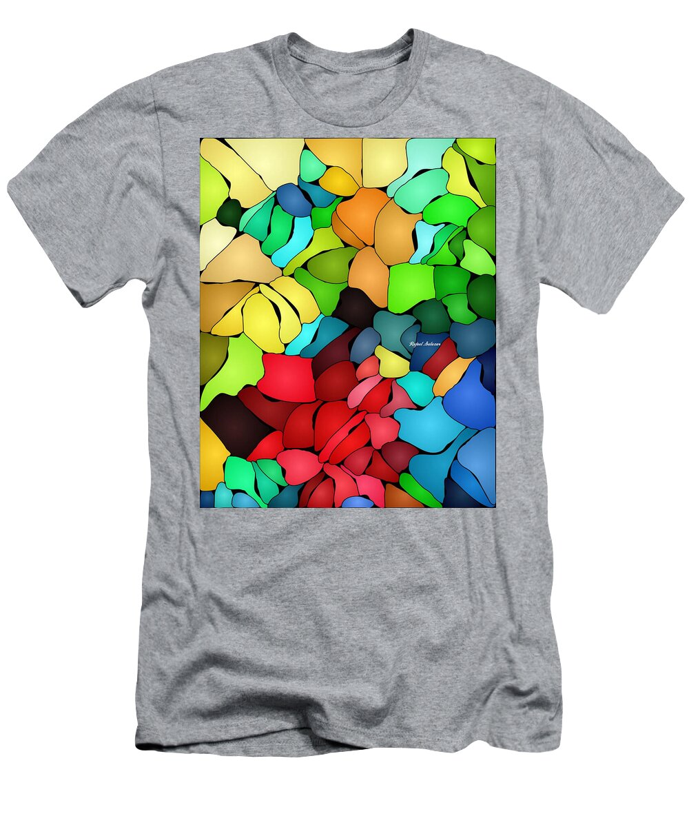 Abstract T-Shirt featuring the painting Generous Spirit by Rafael Salazar