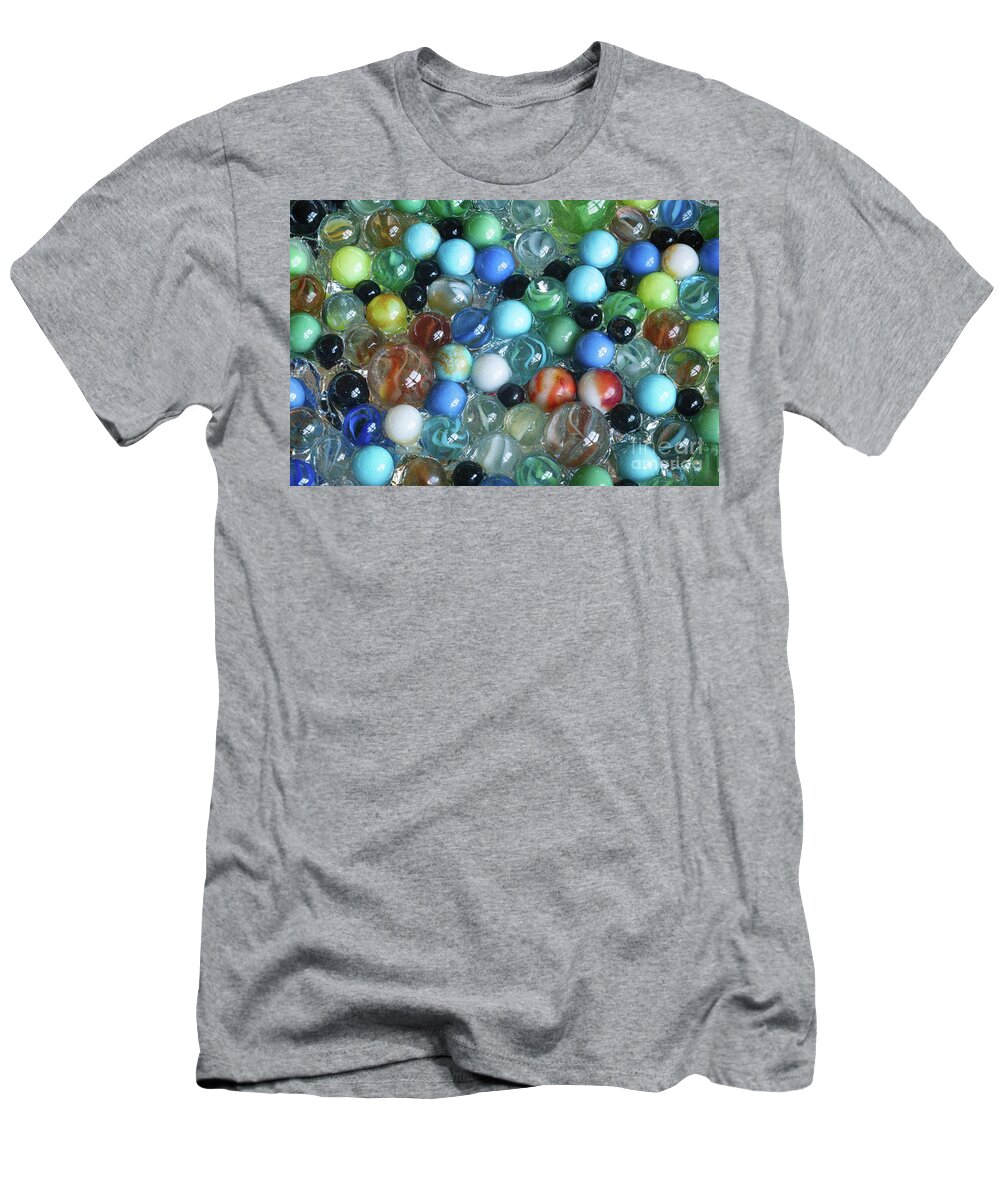 Marbles T-Shirt featuring the photograph Glass Marbles by Phil Perkins