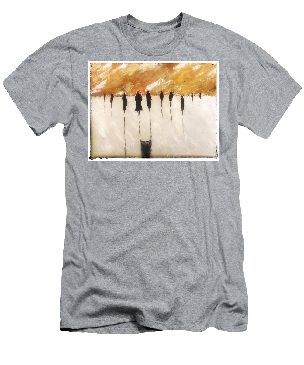 Palette Knife T-Shirt featuring the painting Go Your Own Way by Jim McCullaugh