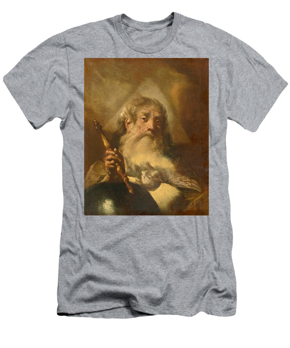 Giovanni Battista Piazzetta T-Shirt featuring the painting God The Father by Giovanni Battista Piazzetta