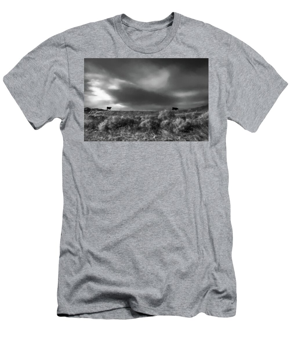 Going T-Shirt featuring the photograph Going Home Monochrome by Wayne King