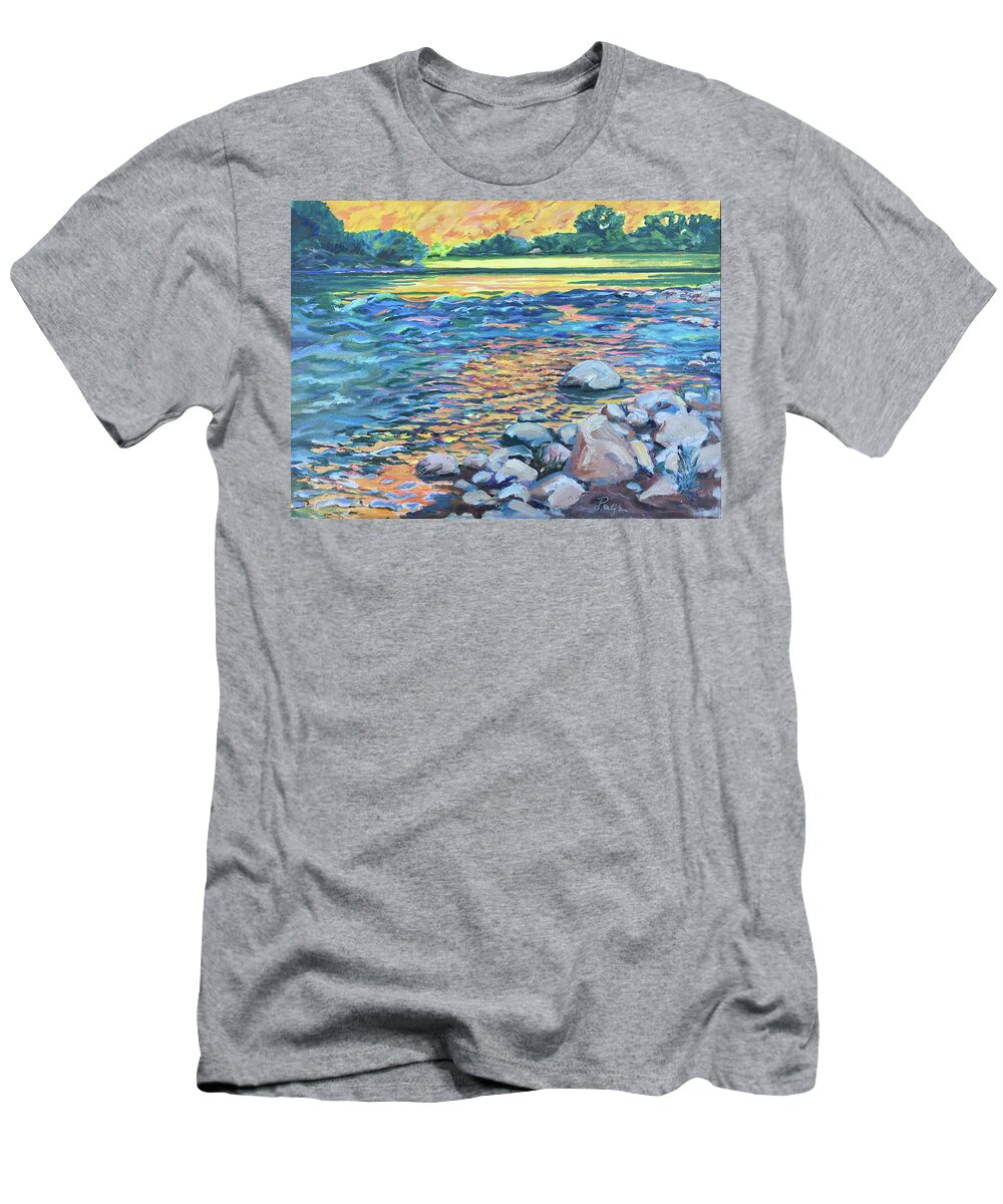 Oil Painting T-Shirt featuring the painting Golden Morning, Big Bend by Page Holland