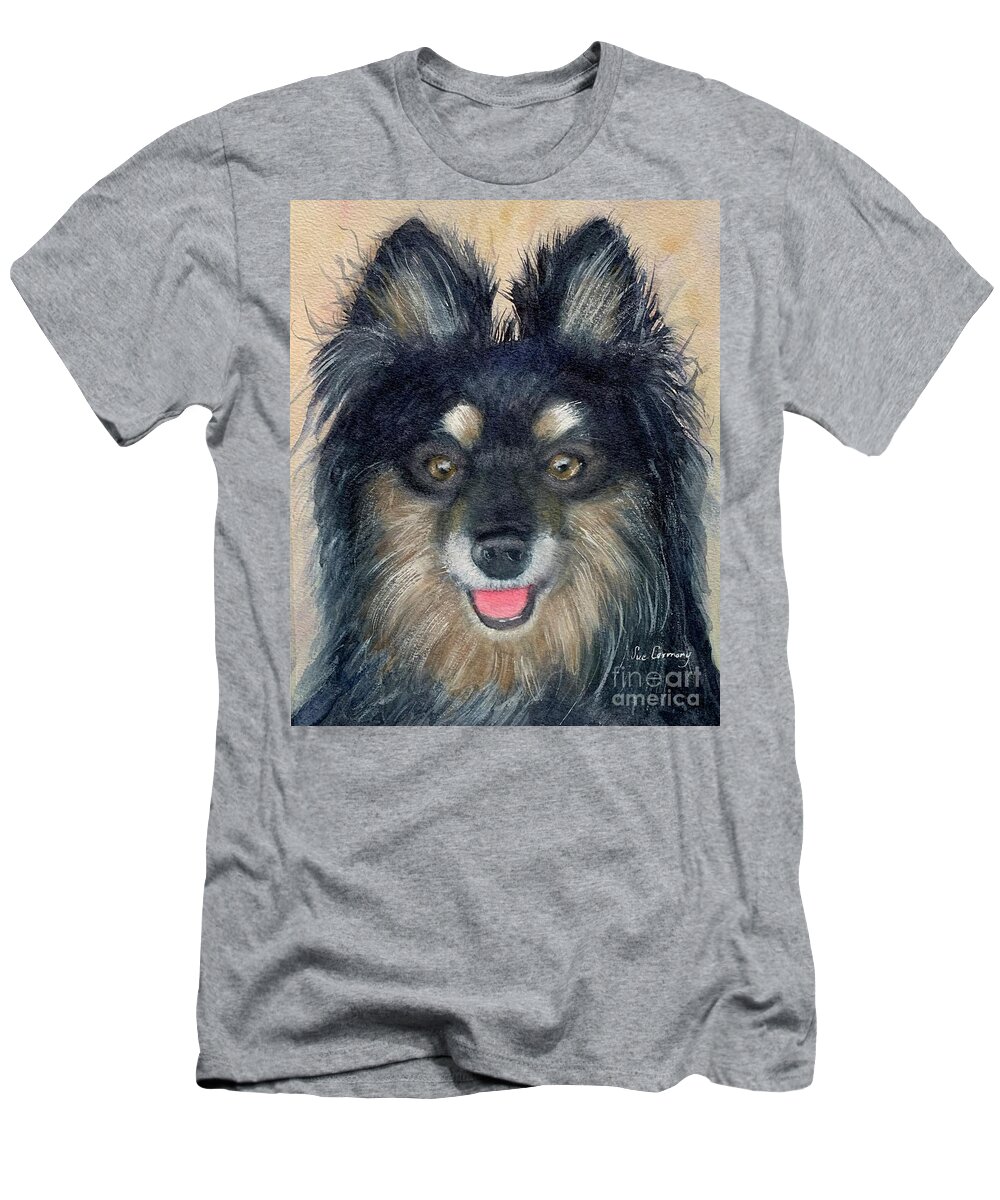 Dog T-Shirt featuring the painting Gracie by Sue Carmony
