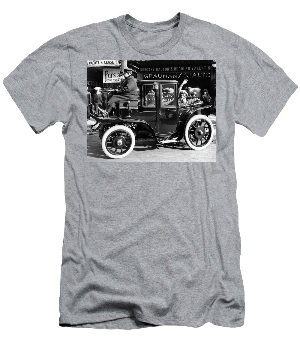Dtla T-Shirt featuring the photograph Graumans Rialto Theatre 1922 by Sad Hill - Bizarre Los Angeles Archive