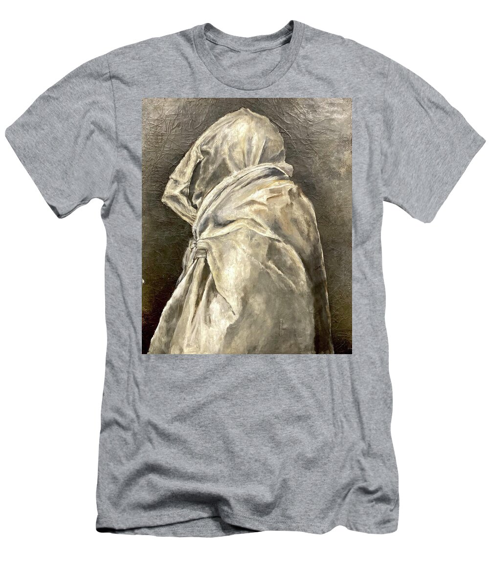 Wrapped Image T-Shirt featuring the painting Gregorian Chanting by David Euler