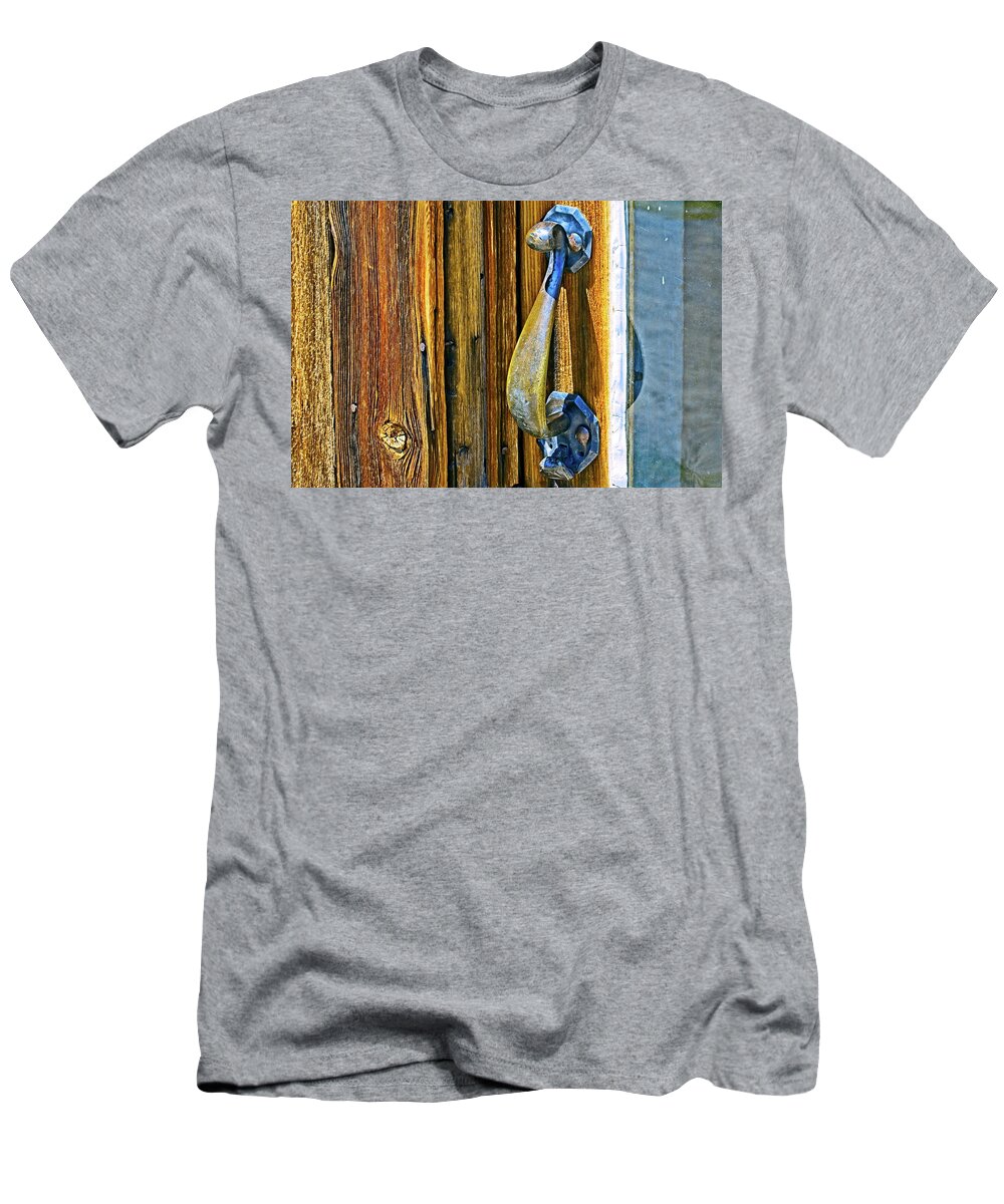 Ghost Town T-Shirt featuring the photograph Handle From The Past by David Desautel