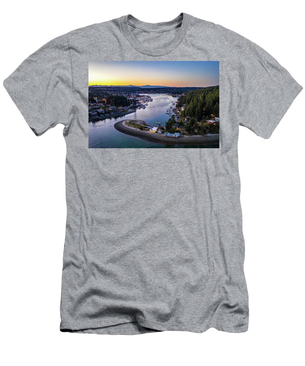 Drone T-Shirt featuring the photograph Harbor Entrance by Clinton Ward