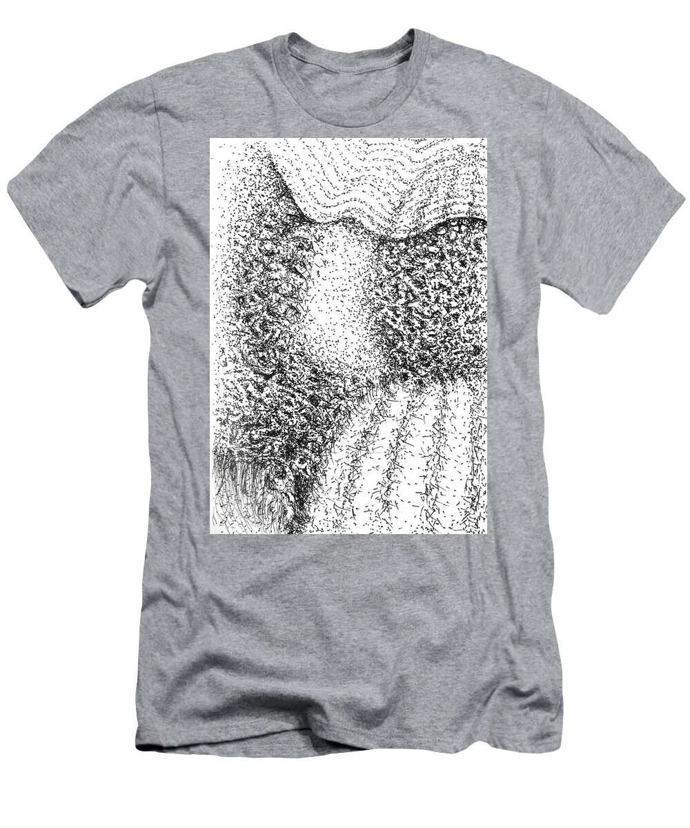 Points T-Shirt featuring the drawing Harvest by Franci Hepburn
