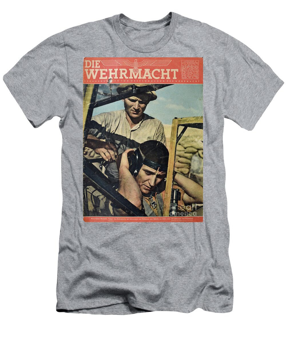 Luftwaffe T-Shirt featuring the photograph Hauptmann Marseille by Oleg Konin